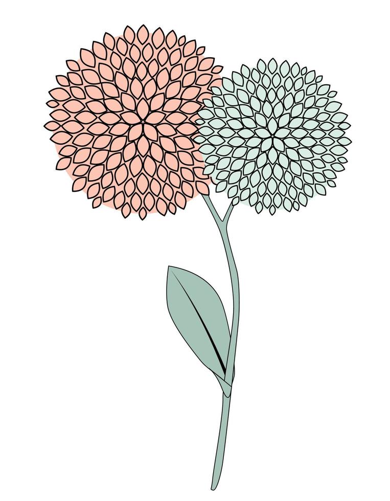 eenvoudige bloem pictogram vectorillustratie vector