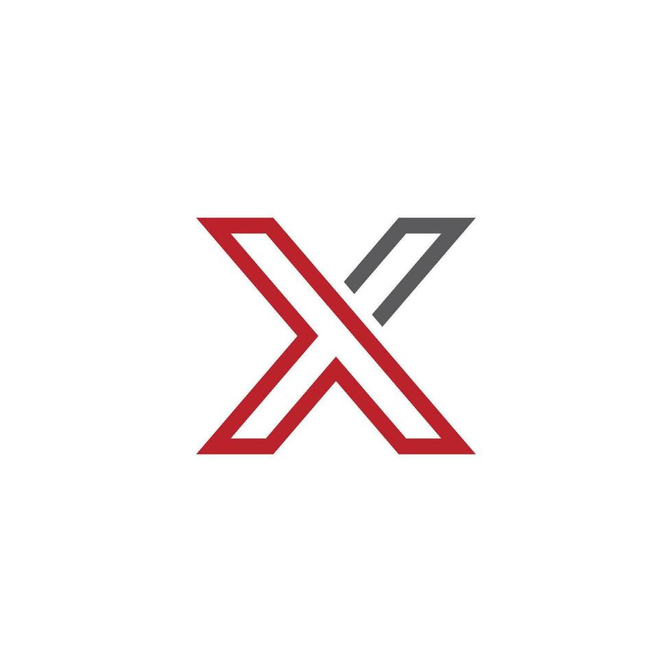 x brief logo sjabloon vector pictogram