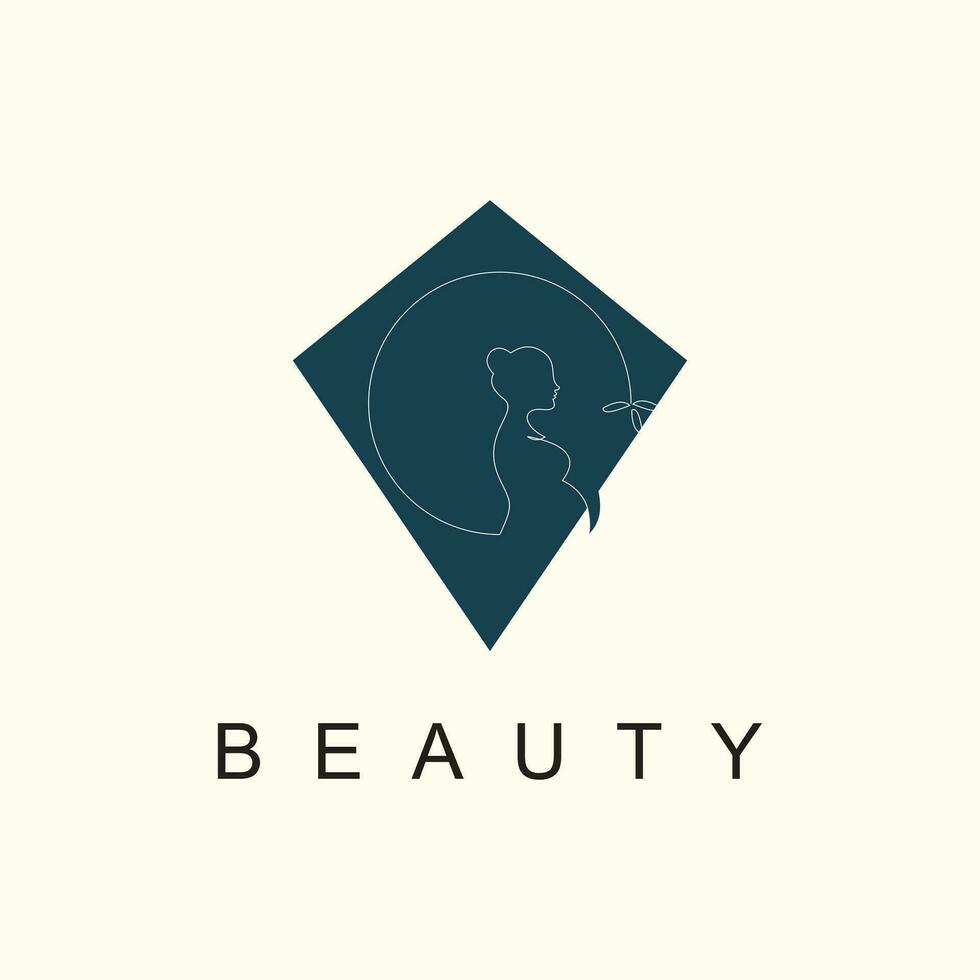 schoonheid logo wite vlieger concept vector