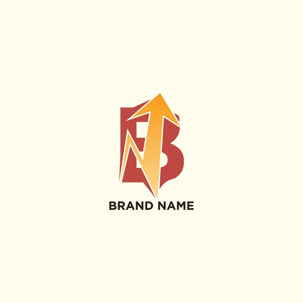 brief b logo met doelwit concept voor bedrijf vector