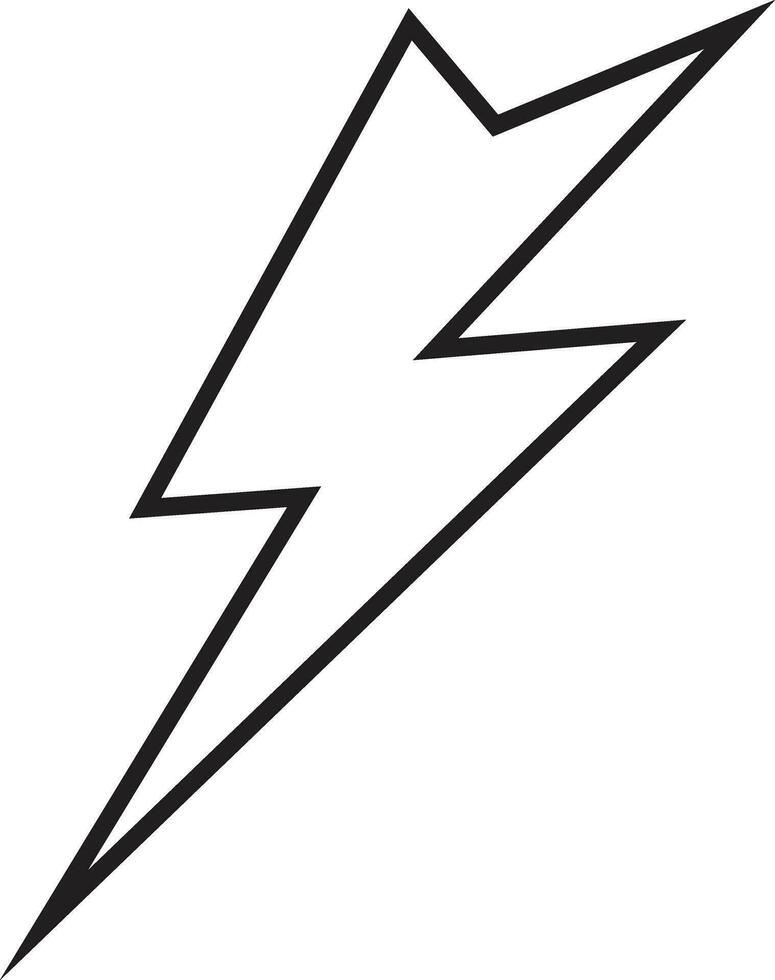 flash donder macht icoon in lijn. geïsoleerd Aan transparant achtergrond gebruik elektrisch macht symbool flash bliksem bout met donder bout, macht energie snel snelheid vector voor apps en website