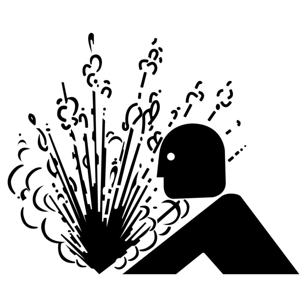 explosie release van druk symbool teken isoleren op een witte achtergrond, vectorillustratie vector