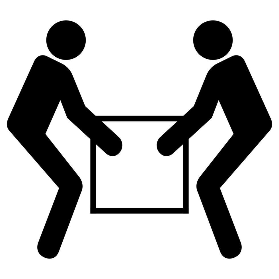 gebruik twee personen lift symbool teken isoleren op witte achtergrond, vector illustratie eps.10