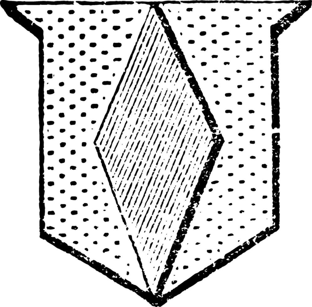 fusil is een langer dan de ruit, wijnoogst gravure. vector