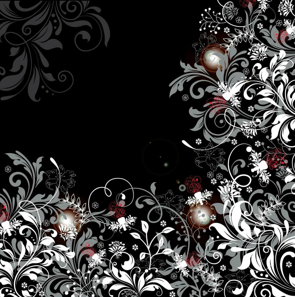 wijnoogst uitnodiging kaart met overladen elegant retro abstract bloemen ontwerp vector