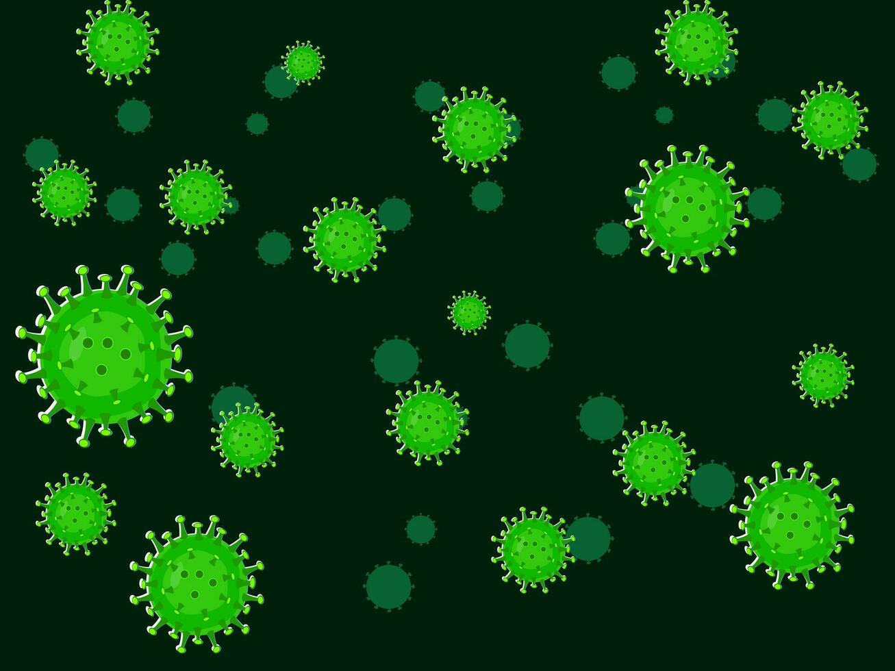 vector coronavirussen influenza achtergrond.covid virus banier