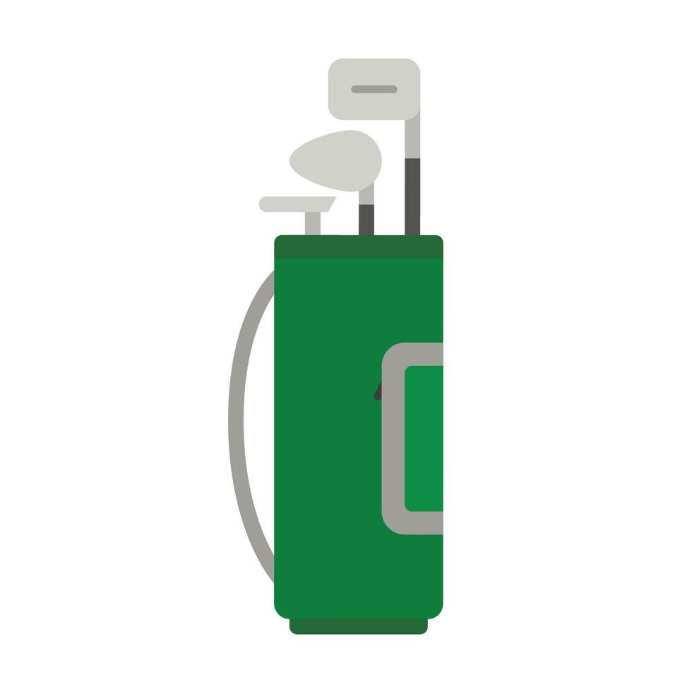 golf zak icoon vol van Clubs, golfspeler sport uitrusting geïsoleerd Aan een wit achtergrond. vector