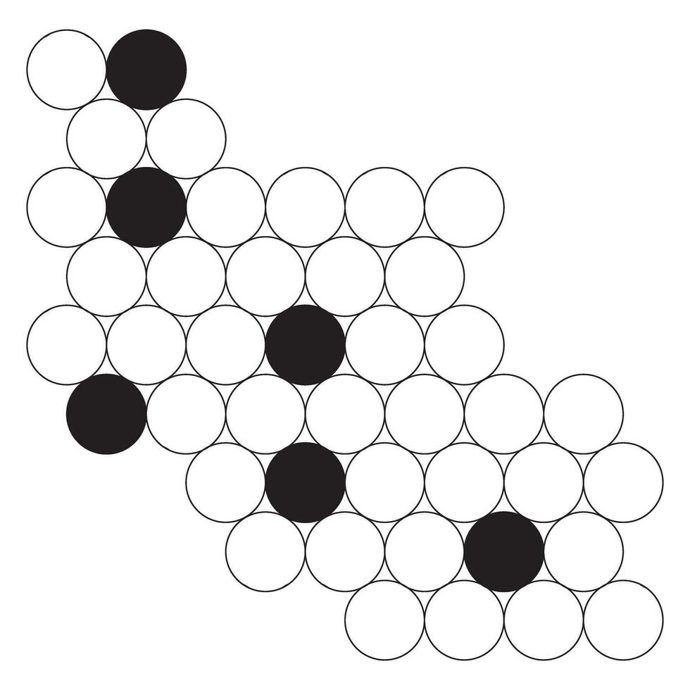 modern gemakkelijk abstract zwart kleur cirkel polka punt patroon vector