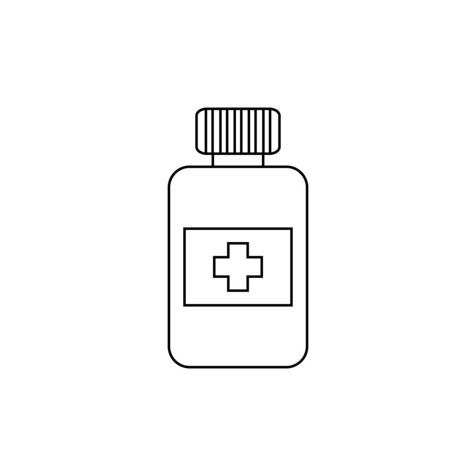 pillen icoon vector. antibiotica illustratie teken. vitamines symbool of logo. vector
