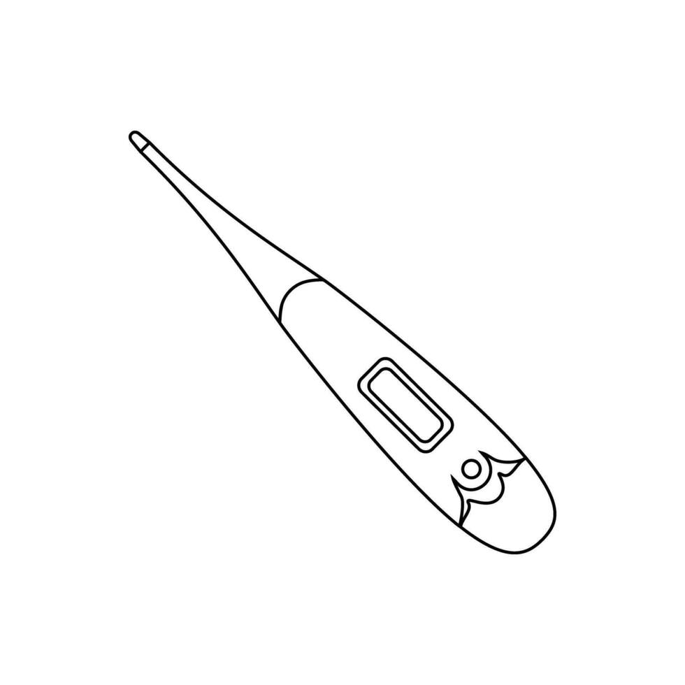 medisch thermometer icoon vector. temperatuur illustratie teken. verkoudheid symbool of logo. vector