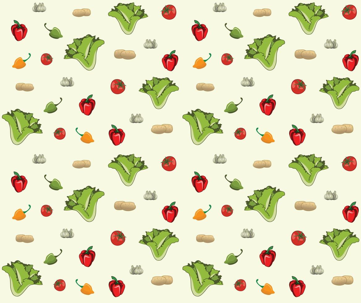 groenten illustratie naadloos patroon ontwerp vector eps format