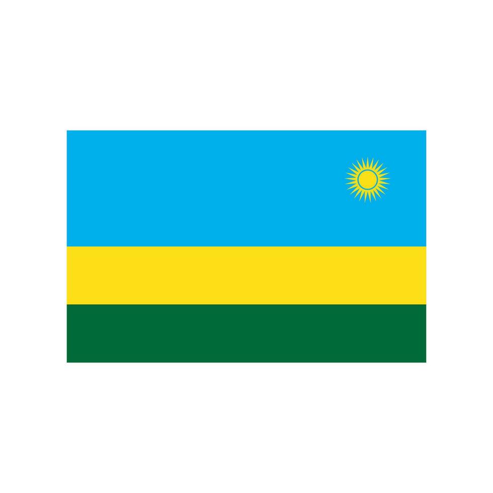 rwandese vlag icoon vector