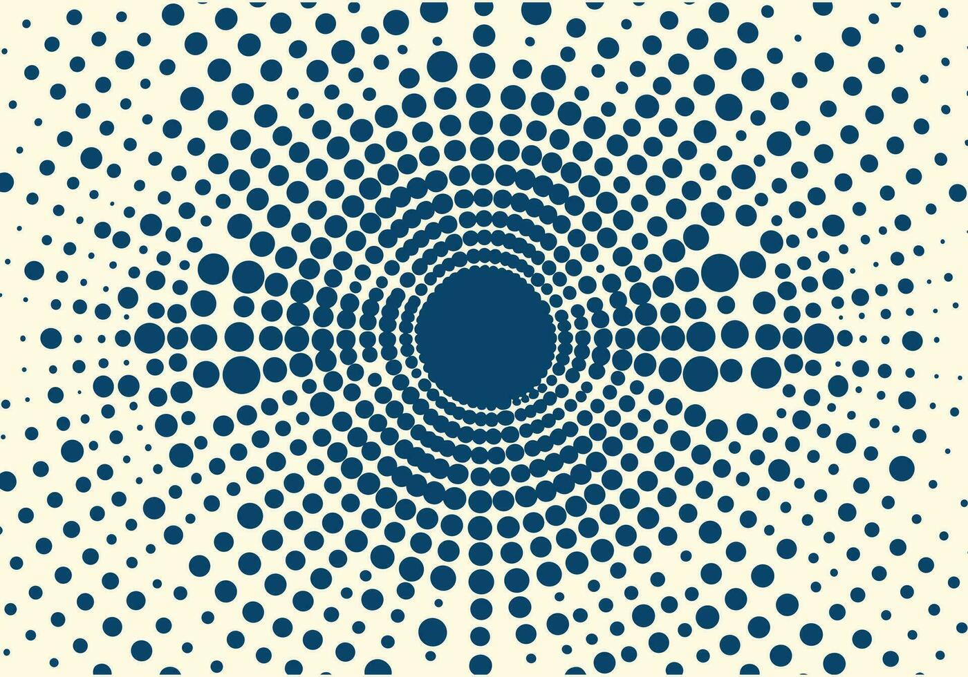 blauw dots in de vorm van een cirkel voorraad vector, in de stijl van modernistisch roosters, licht beige en donker azuur vector