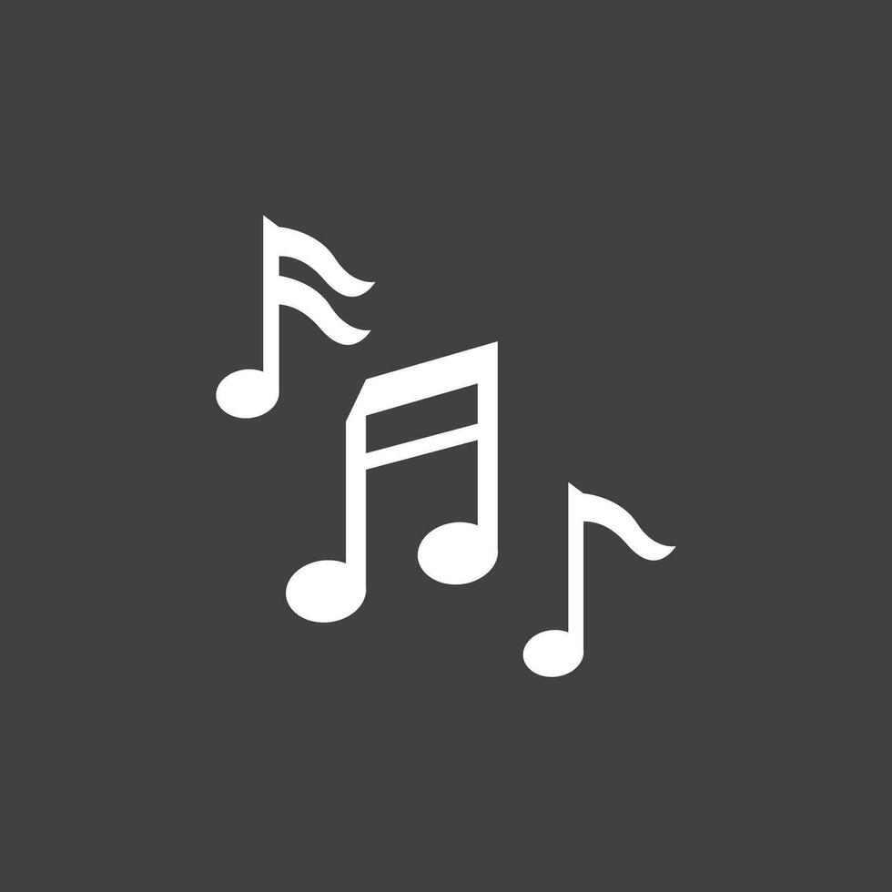 muziek- Notitie icoon vector afbeeldingen