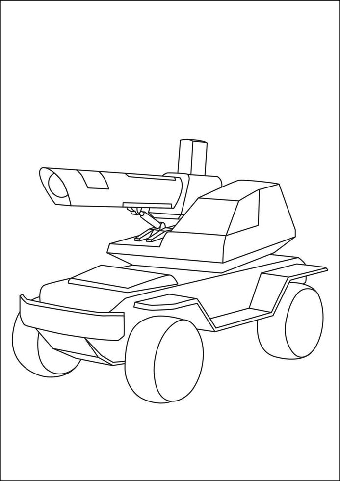 kleurplaten voor kinderen, kleurplaten voor voertuigen voor kinderen. vector