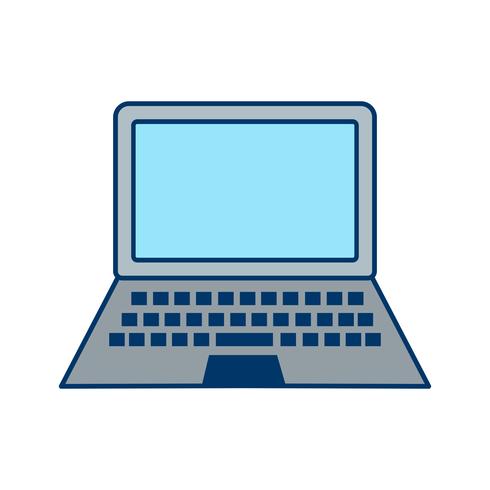 Vector laptop pictogram