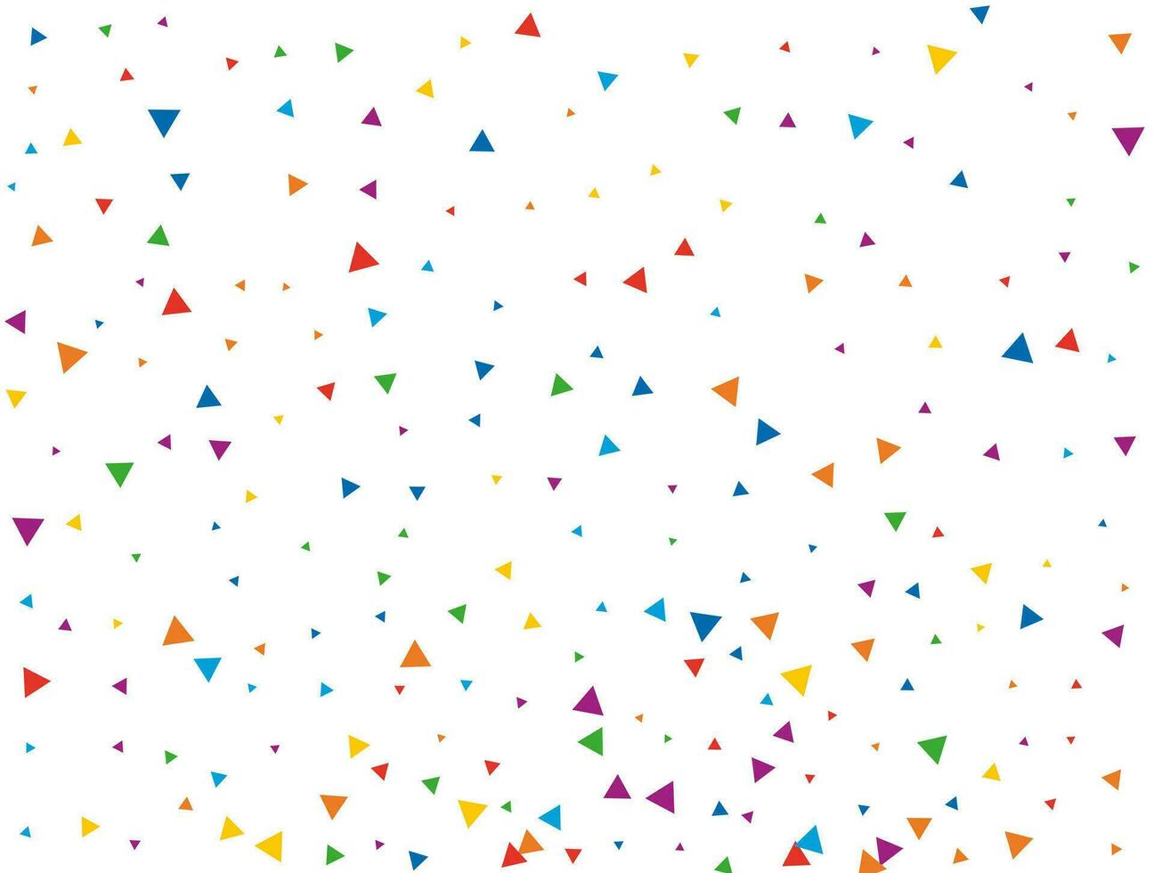 bruiloft driehoekig confetti. licht regenboog schitteren confetti achtergrond. gekleurde feestelijk structuur vector