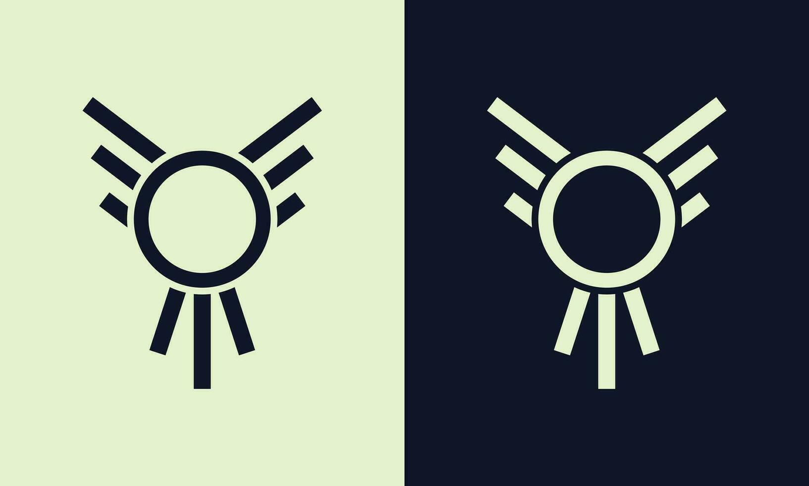 modern abstract meetkundig Vleugels vector logo ontwerp