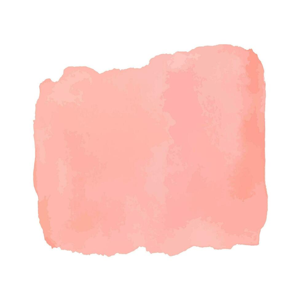 abstract waterverf hand- getrokken textuur, geïsoleerd Aan wit achtergrond, roze huid kleur, delicaat waterverf structuur backdrop vector
