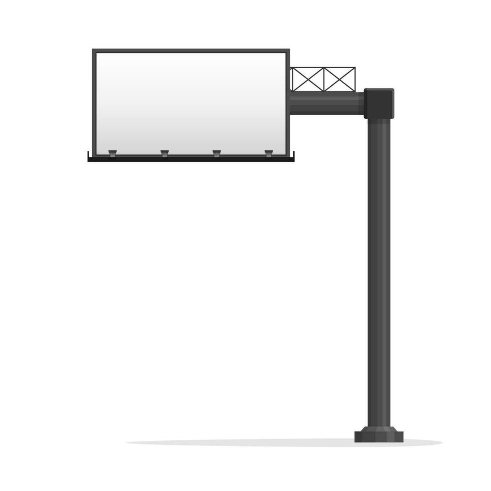 aanplakbord blanco set. leeg aanplakbord geïsoleerd Aan wit achtergrond. stad buitenshuis blanco banier groot formaat voor adverteren media. buitenshuis reclame poster sjabloon. leeg Bill bord voor advertentie media vector