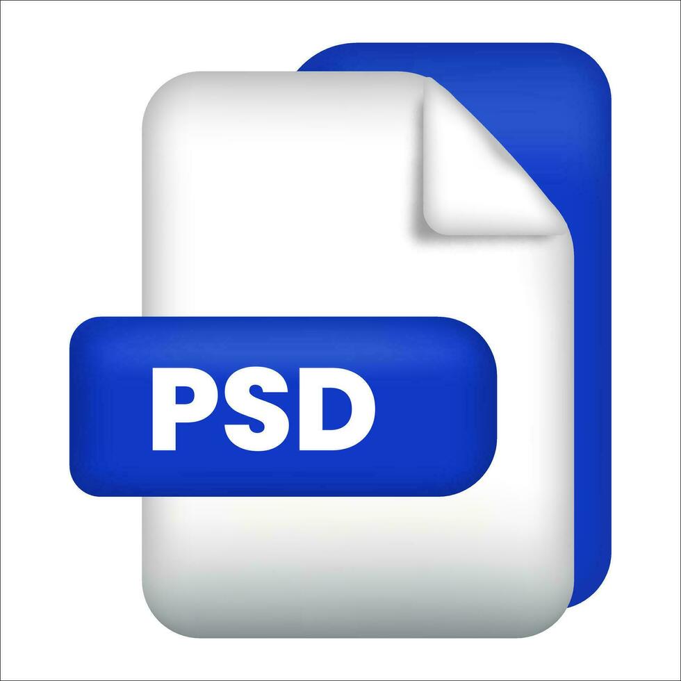 psd het dossier formaat icoon vector illustratie, psd het dossier symbool vector voor web plaats en app. blauw ontwerp icoon van jpg het dossier