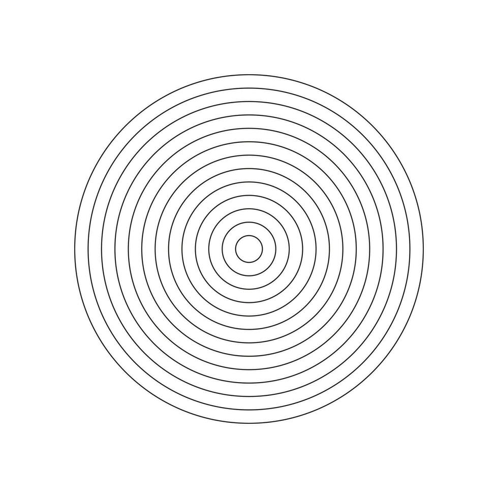 coaching wiel van 12 concentrisch cirkels. leven blanco. polair rooster. cirkel diagram verdeeld Aan segmenten. polair diagram papier. wiel van leven of gewoonten volger. vector illustratie.
