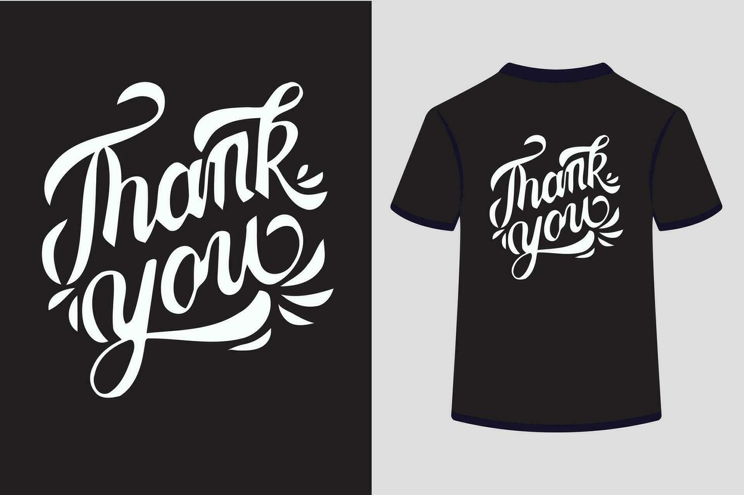 dank u vector t-shirt ontwerp.