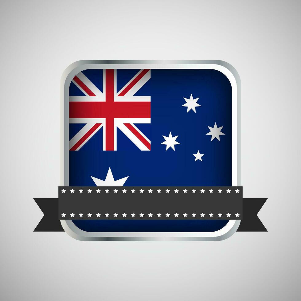 vector ronde banier met Australië vlag