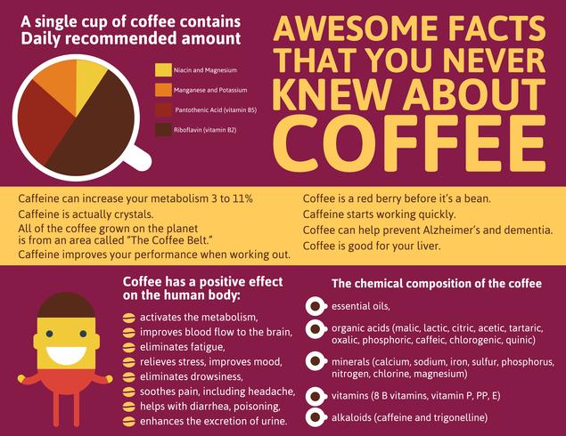 Koffie Infographic van de wereld vector