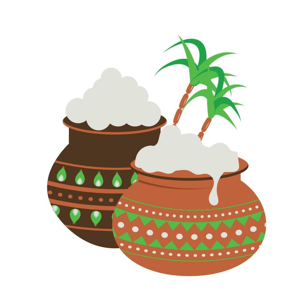 pongal Indisch festival vector