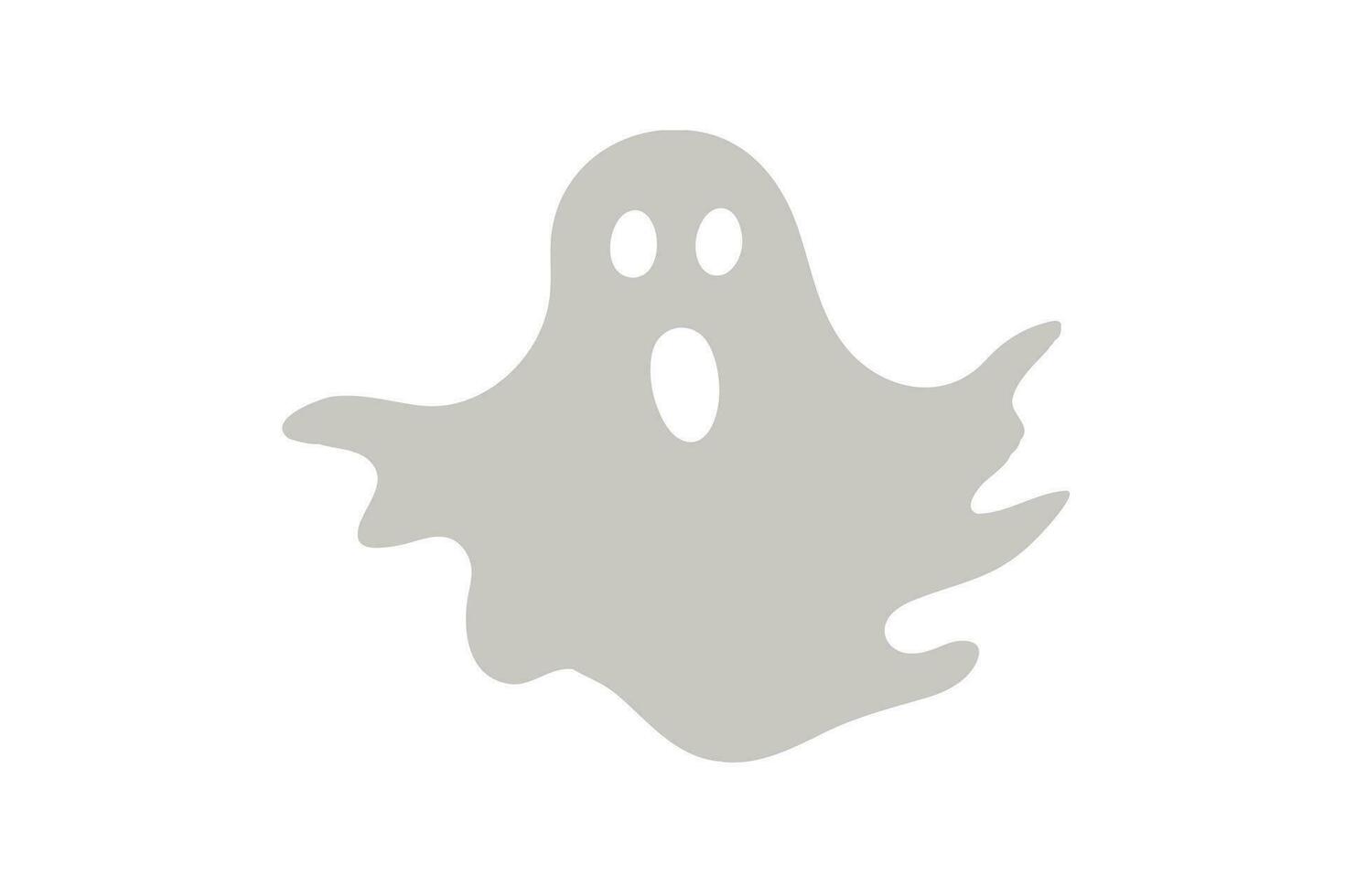 realistisch halloween schattig geest vel logo. vector illustratie ontwerp.