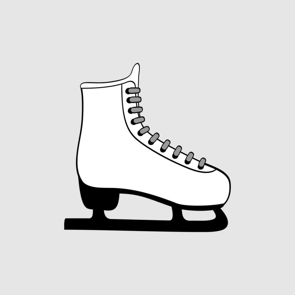 skates icoon vector. ijs vleet illustratie teken. figuur het schaatsen symbool of logo. vector