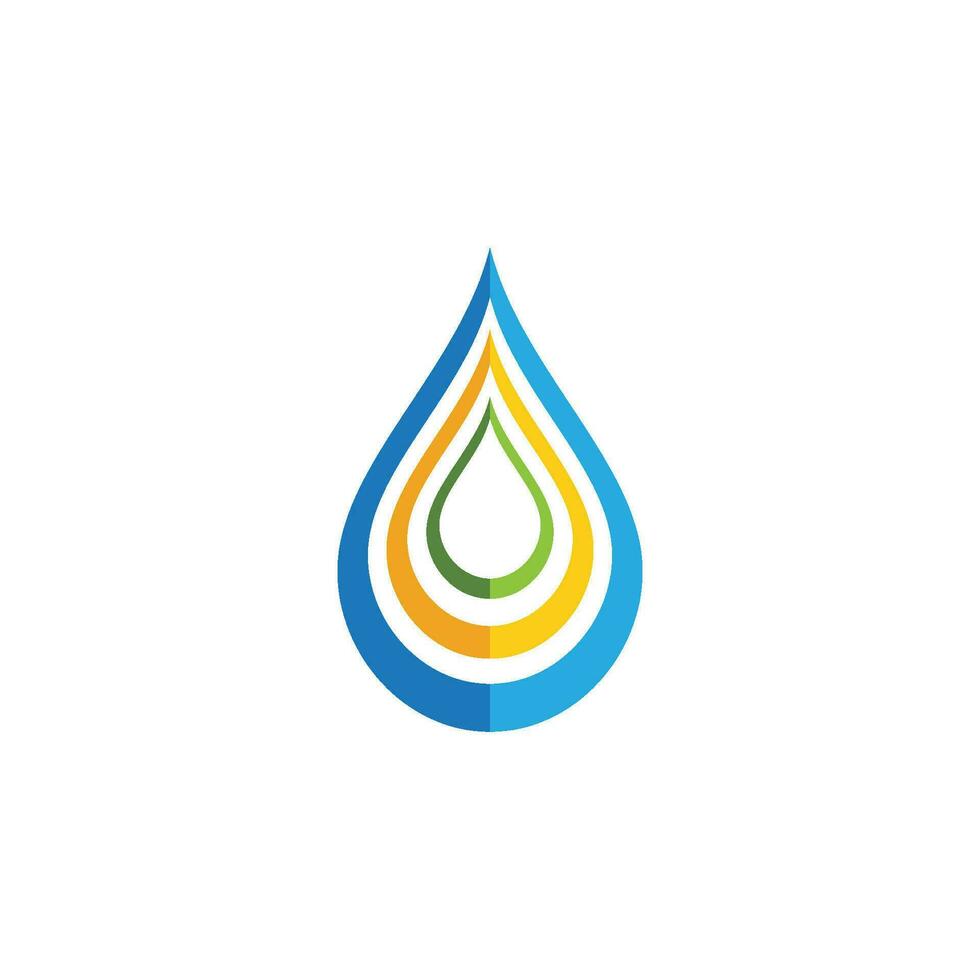 waterdruppel logo sjabloon vector