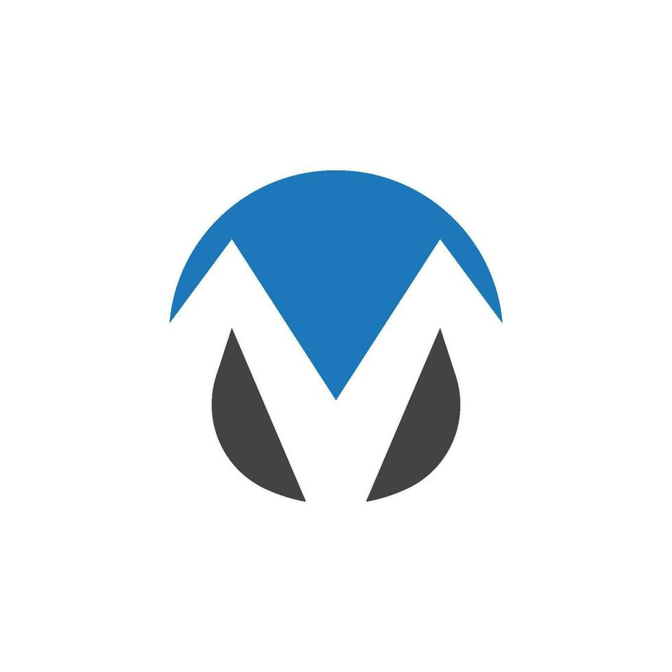 m briefsjabloon logo vector