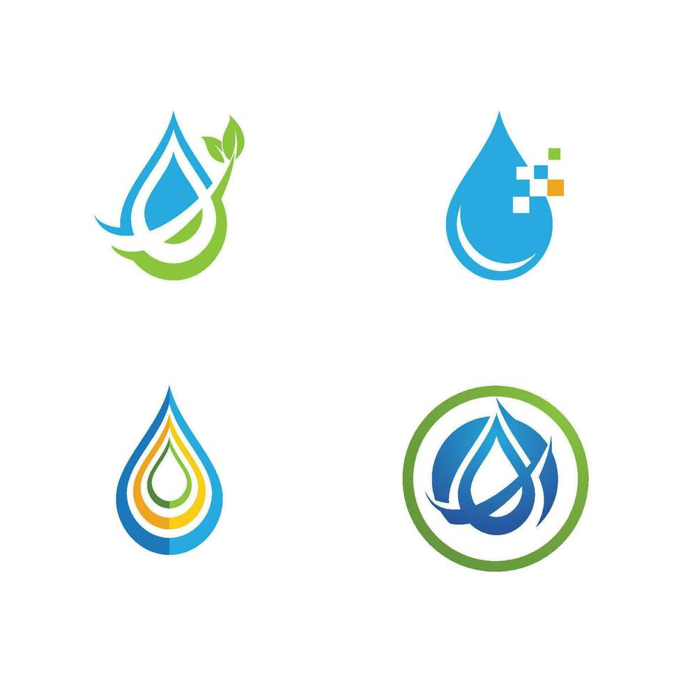 waterdruppel logo sjabloon vector