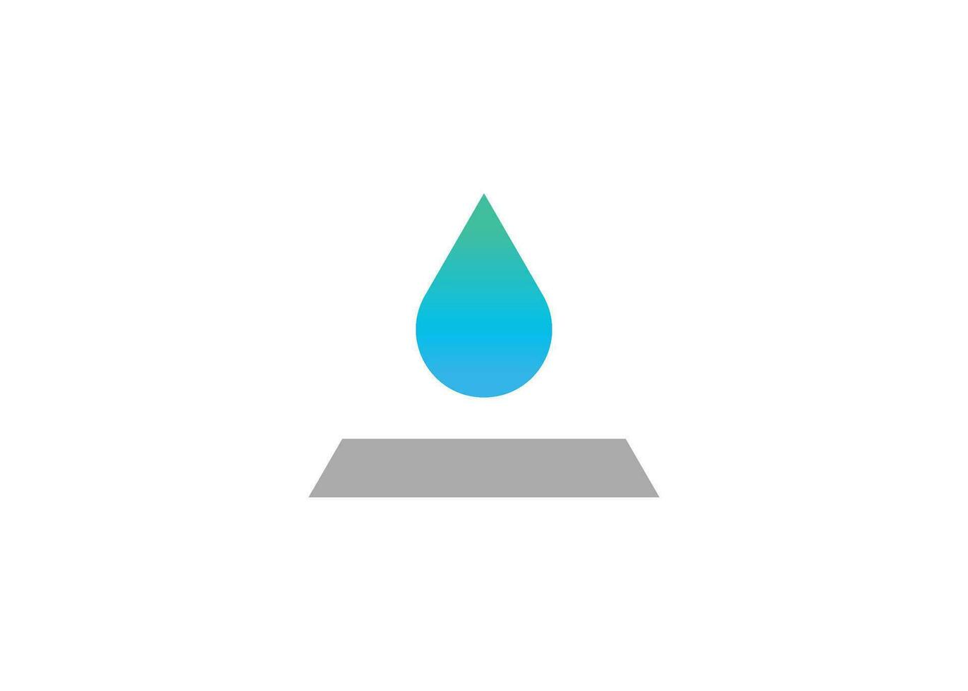 modern brief een water laten vallen logo ontwerp vector sjabloon