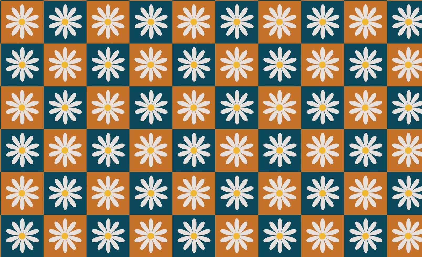 naadloos patroon bloemen madeliefjes achtergrond vector voor behang en textiel kleding