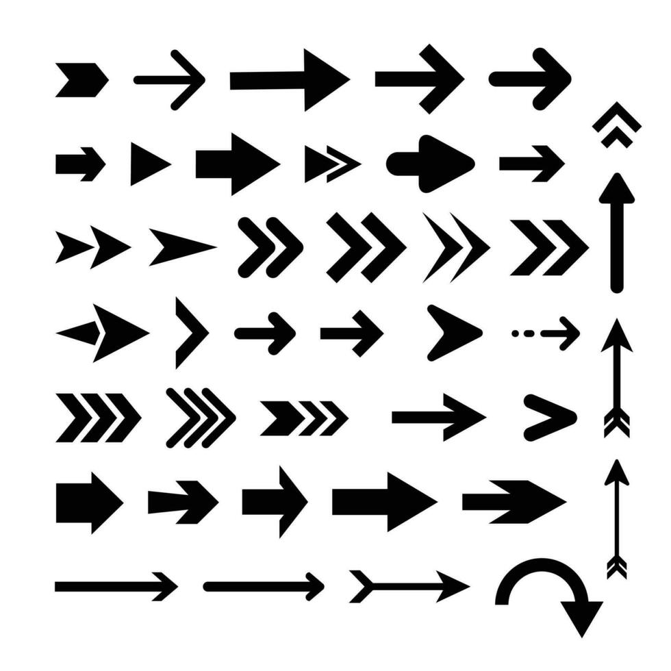 kleurrijk circulaire pijl, cursor linten reeks vector