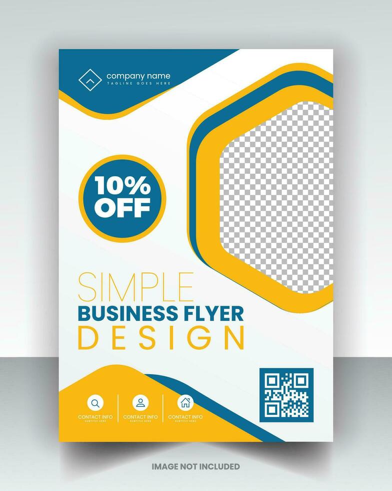 eenvoudig flyerontwerp vector