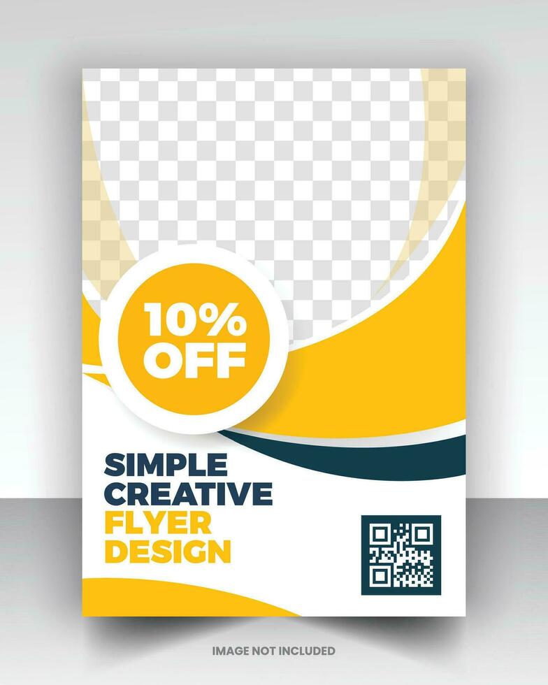 gemakkelijk medisch folder ontwerp vector kunst met bewerkbare fonts en decor mooi hoor kleur combinatie oranje geel zwart blauw marine