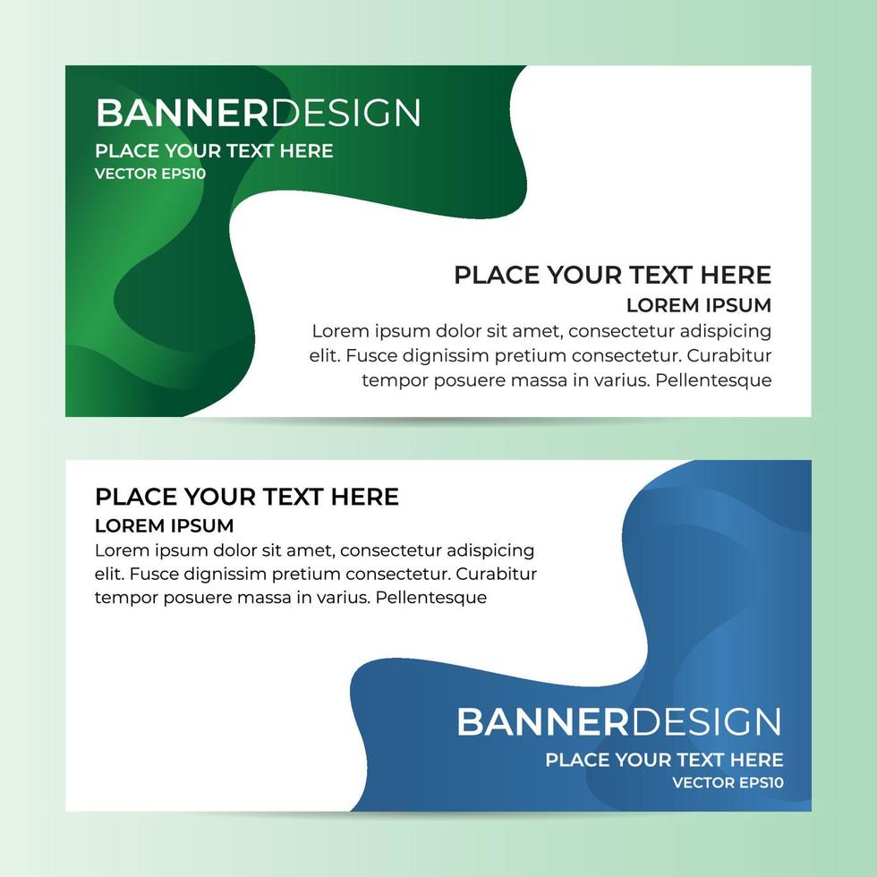 vector abstracte banner ontwerp websjabloon