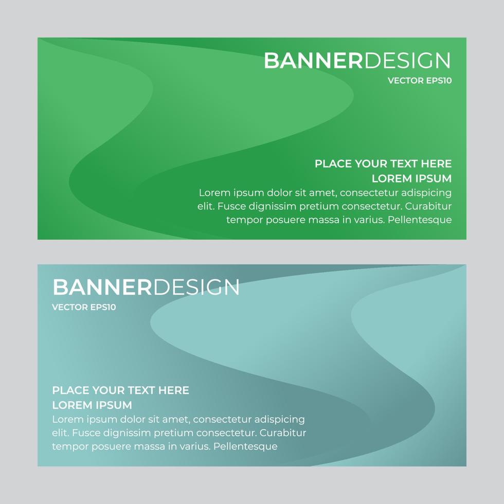 vector abstracte banner ontwerp websjabloon