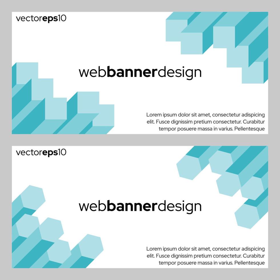 vector abstracte banner ontwerp websjabloon