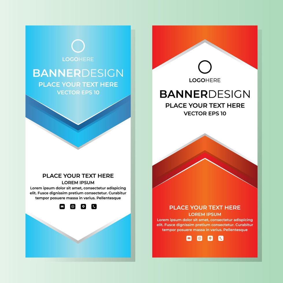 vector abstracte banner ontwerp websjabloon