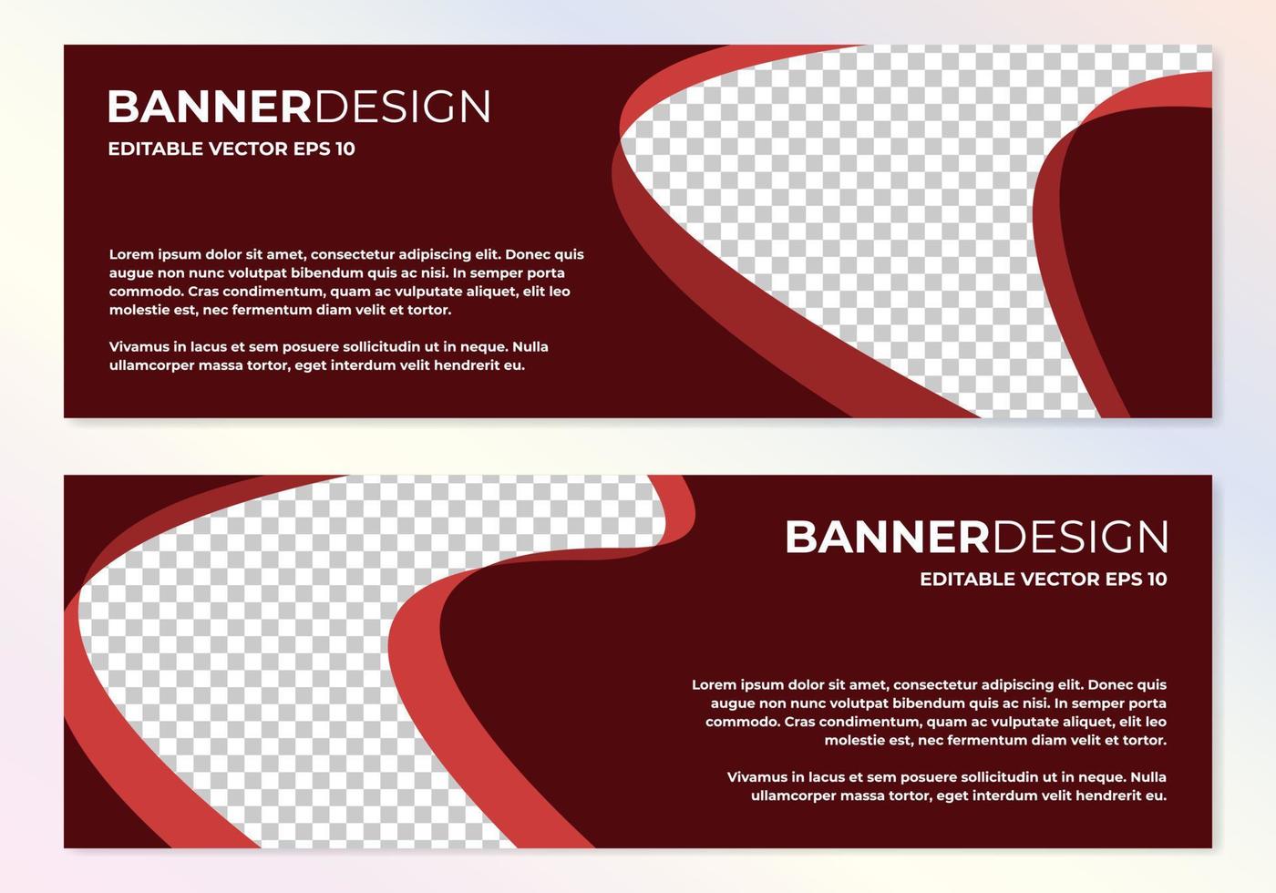 vector abstracte banner ontwerp websjabloon