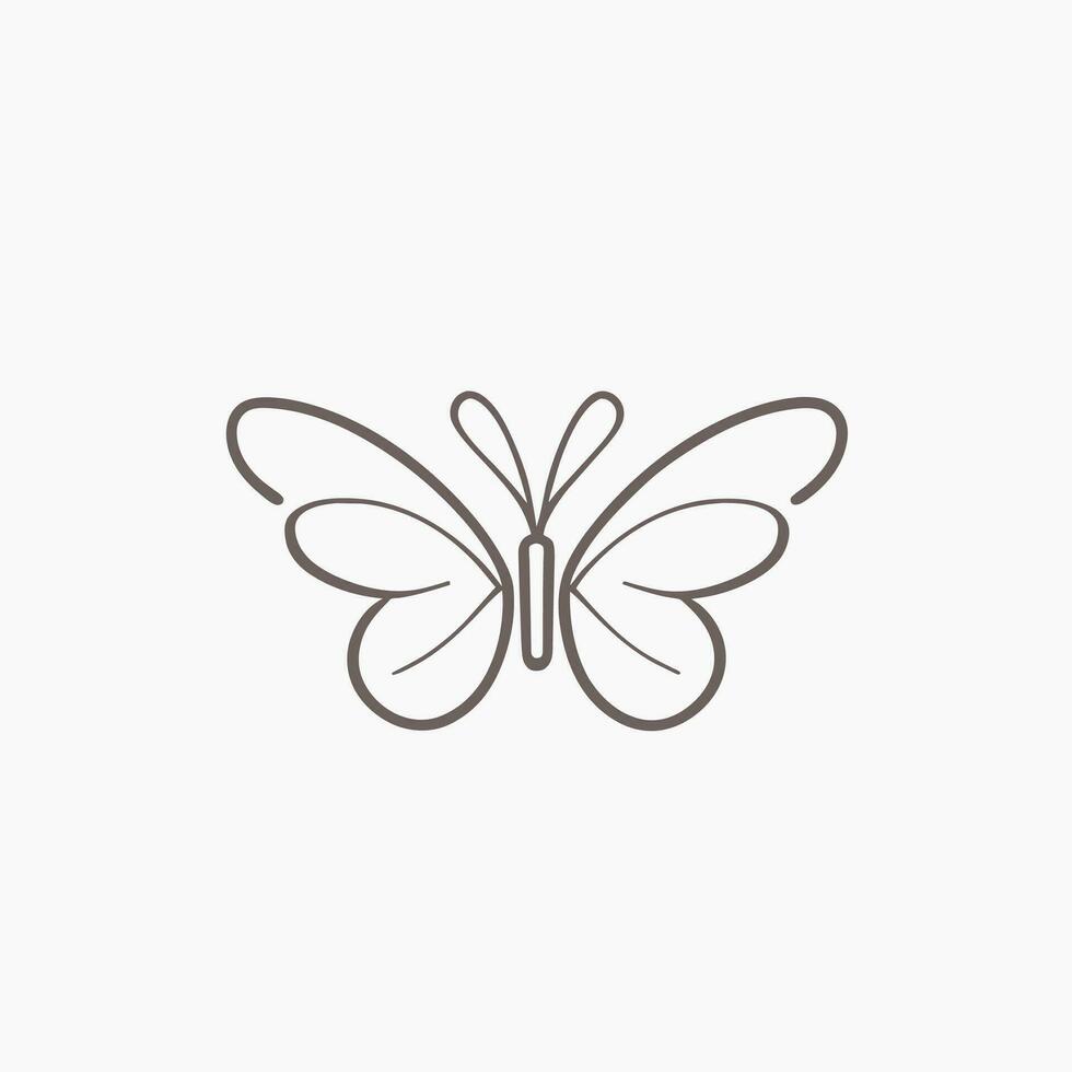 vlinder icoon vector illustratie
