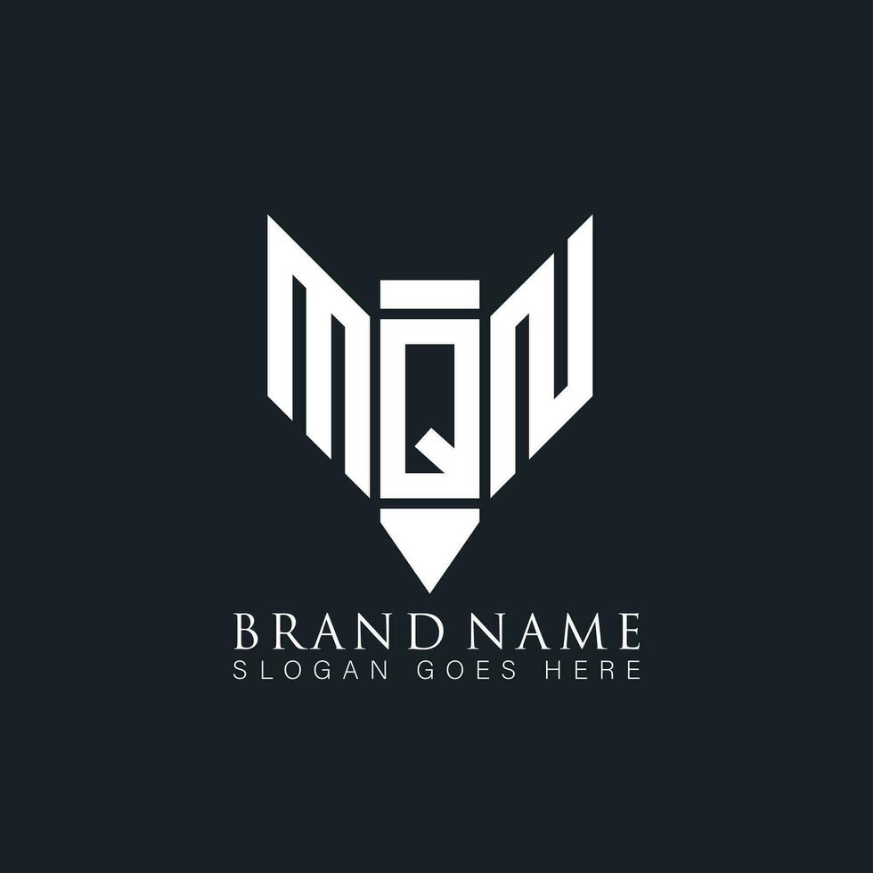 mqn abstract brief logo. mqn creatief monogram initialen brief logo concept. mqn uniek modern vlak abstract vector brief logo ontwerp.