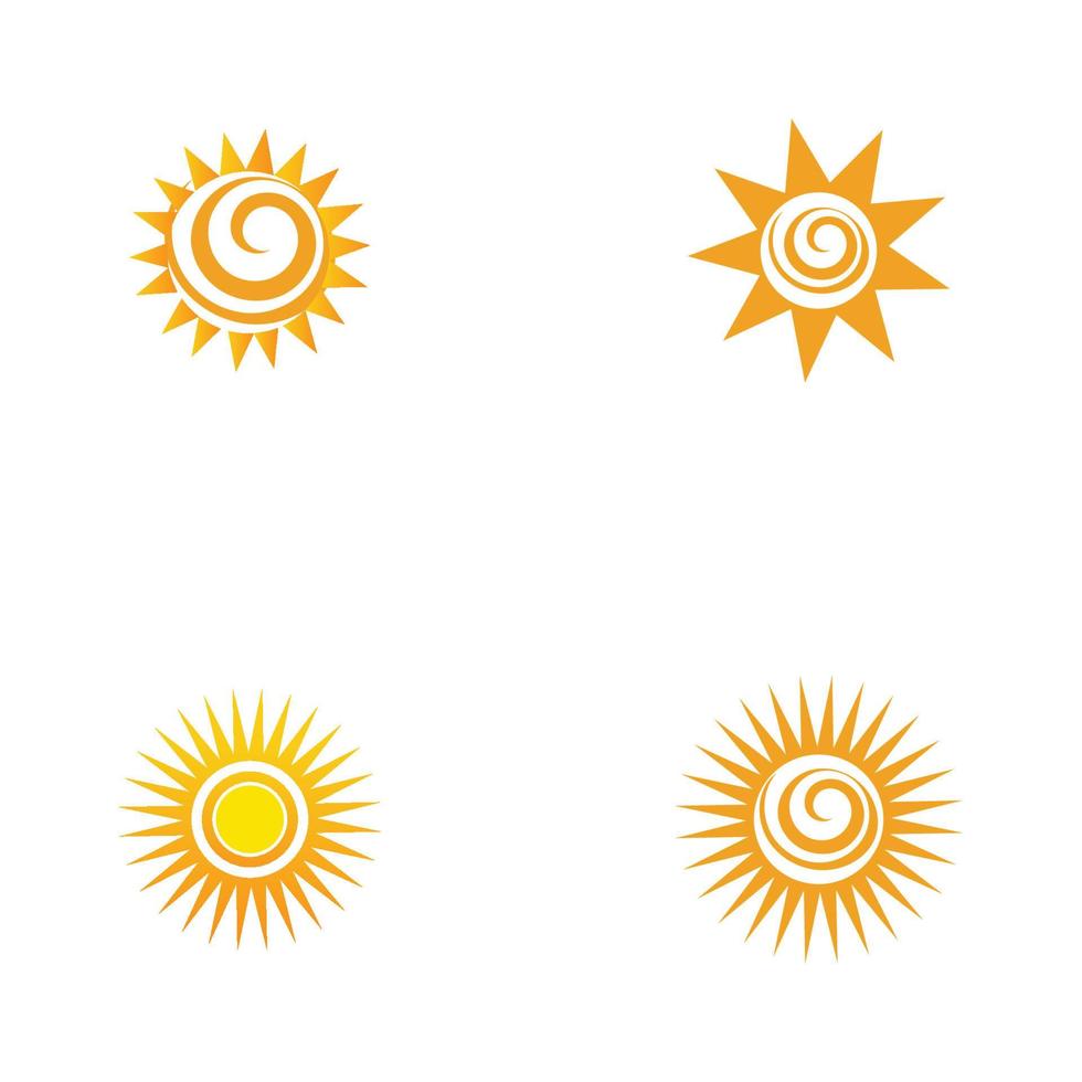 zon logo pictogram vector illustratie ontwerpsjabloon