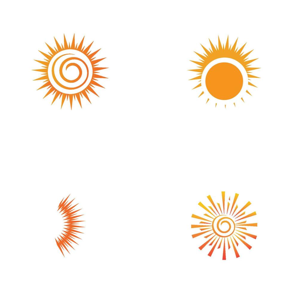 zon logo pictogram vector illustratie ontwerpsjabloon