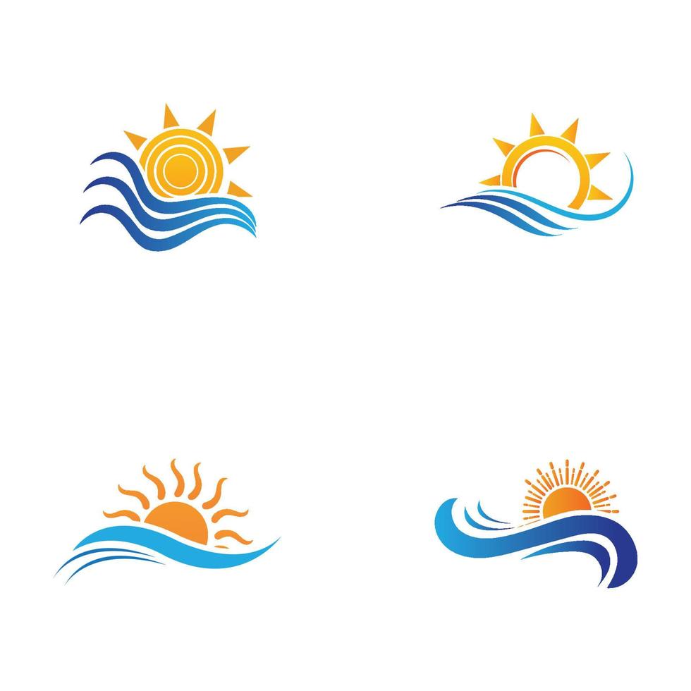 zon en water golf-19 vector